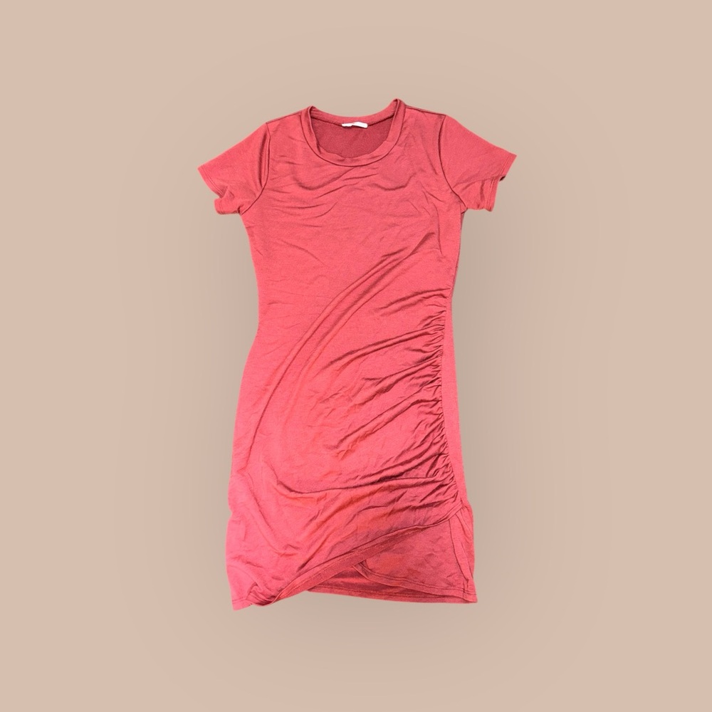 Chic Coral Mini Dress